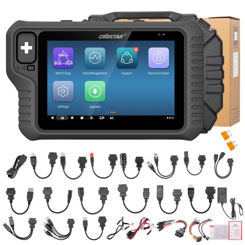 OBDSTAR MOTOMASTER Standard Version Motorcycle Scanner Supports CAN FD DoIP, Bluetooth, HMDI and Type C Connection Update of MS80