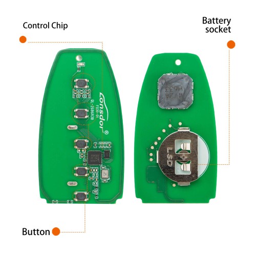 LONSDOR FO30 Series Smart Key FO30-02 Low Frequency 315/433 MHz 5 Buttons for Ford