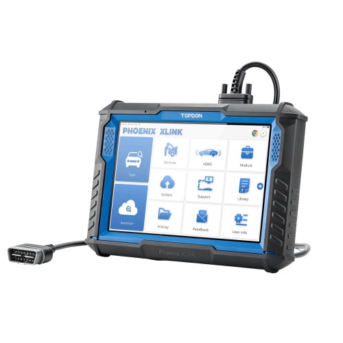 TOPDON Phoenix XLink Scan Tool, ECU Programming, Online ECU Coding Topology Mapping, 41 Services, Bi-Directional Scanner, Guided Function, CAN FD/DoIP