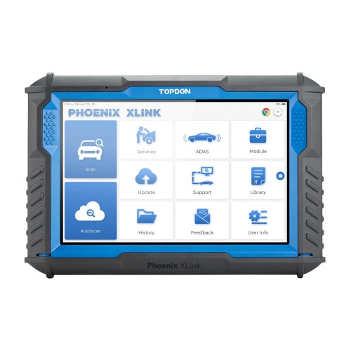 TOPDON Phoenix XLink Scan Tool, ECU Programming, Online ECU Coding Topology Mapping, 41 Services, Bi-Directional Scanner, Guided Function, CAN FD/DoIP