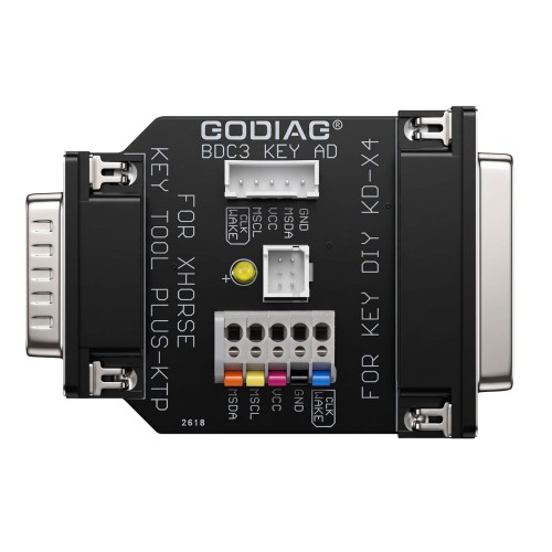 CGDI K2 Remote Key Programmer + 3PCS C4648 Super Chips + GODIAG 14-in-1 Adapter Kit for BCP U/ BDC2/ BDC3 5C/ 5D Encrypted Key Programming & Matching