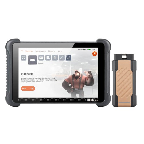THINKCAR THINKSCAN 689BT PRO Bluetooth Diagnostic Scanner with AI Function, Supports CANFD & DOIP & J2534, 35 Resets,Topology Mapping, ECU Coding