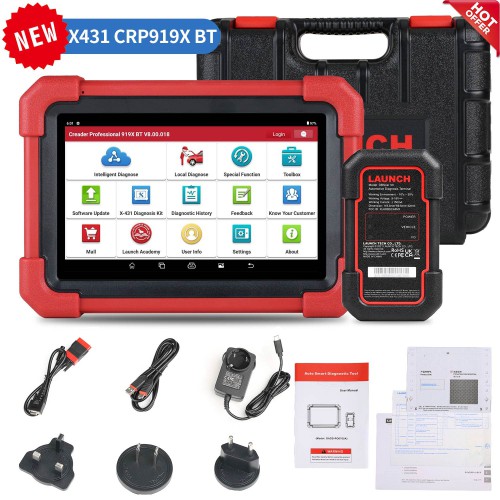 [US Ship] [Second-Handed] 90% New [Global Version] LAUNCH CRP919X BT Automotive Diagnostic Tool DBScar VII VCI Auto