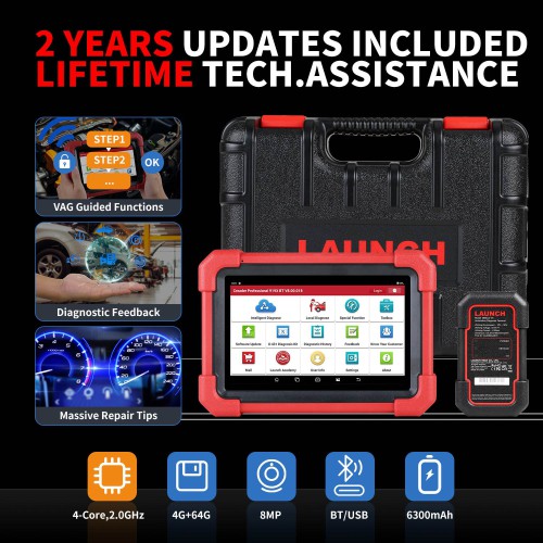 [US Ship] [Second-Handed] 90% New [Global Version] LAUNCH CRP919X BT Automotive Diagnostic Tool DBScar VII VCI Auto