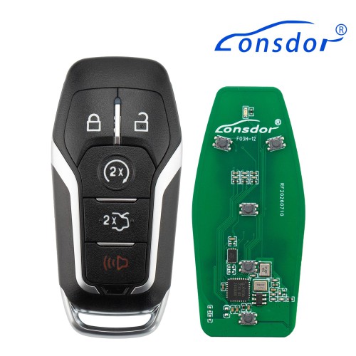 LONSDOR FO3H Series Smart Key FO3H-13 Supports ID46 ID49 High Frequency 902/868MHZ 5 Buttons for Ford