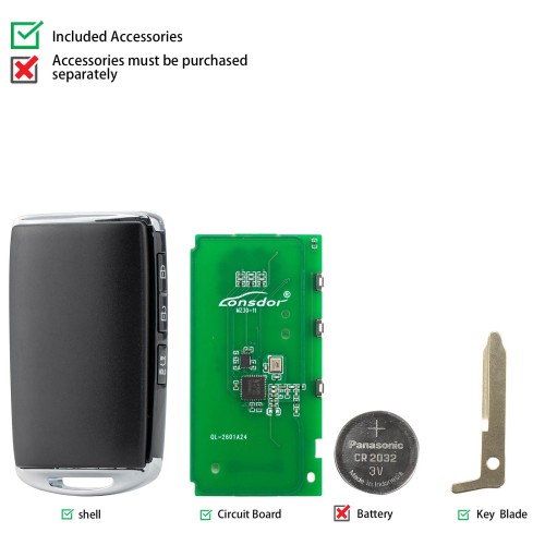 LONSDOR MZ30-11 Remote Key Supports ID49 315MHz 433.92MHz for Mazda