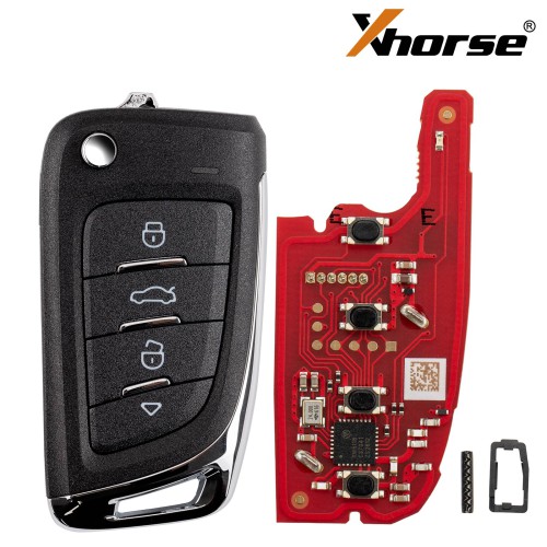 XHORSE XKM800EN Universal Flip Remote Key 4 Buttons Knife Style 5pcs/lot