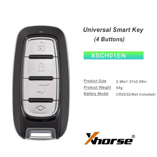 Xhorse XSCH01EN KE.LSL Style XM38 Universal Smart Key 5pcs/lot