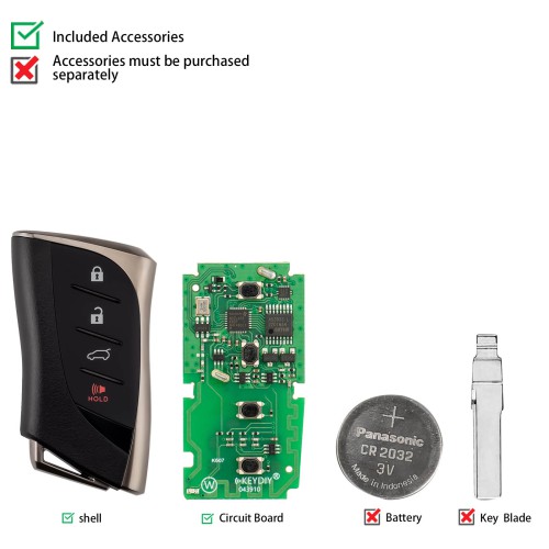 KEYDIY TIB42-4 Universal Smart Remote Key