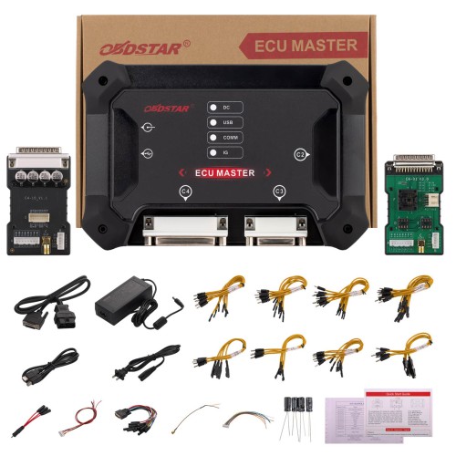 OBDSTAR ECU Master ECU Flasher Configuration A for Passenger and EV Car TCM ECM BCM BMS VCU +  OBDSTAR MQB All Keys Lost RH850/V850 Adapter