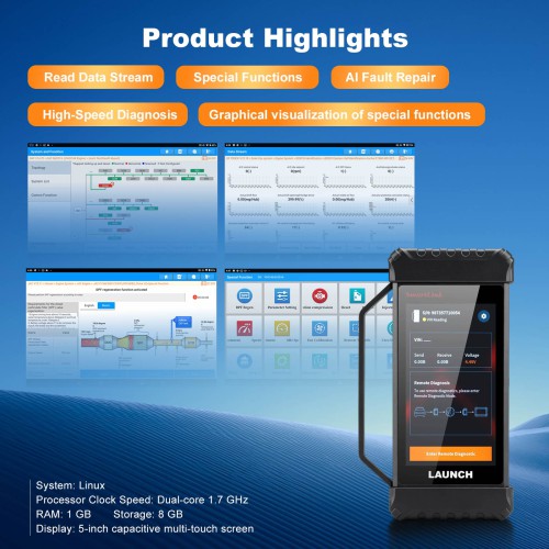 [EU Ship] Launch X431 SmartLink C HD Lite V2 Commercial HD Truck Module for 10 Inch device PRO3S+ V5.0 / X431V+ 5.0 / X431 PRO3 ACE / X431 PRO3 APEX