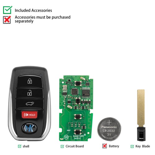KEYDIY TIB01-4 Universal Smart Remote Key