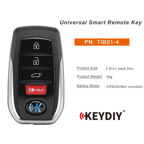 KEYDIY TIB01-4 Universal Smart Remote Key