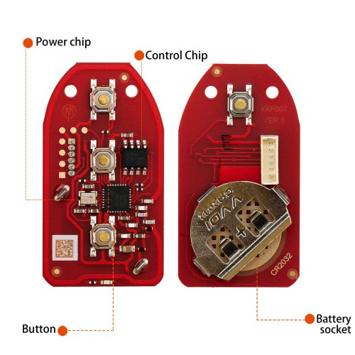 XHORSE XKHY21EN (Split-Type - 3+1 Buttons) for Hyundai Second Generation Wired Remote 5pcs/lot