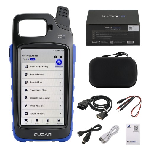 THINKCAR MUCAR KEY581 Key Programmer and Full OBD2 Diagnostics 9 Maintenance Functions Battery & Electrical Test CAN FD