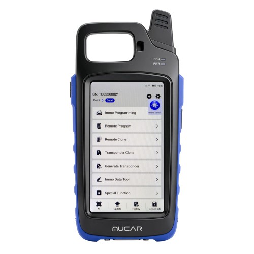 THINKCAR MUCAR KEY581 Key Programmer and Full OBD2 Diagnostics 9 Maintenance Functions Battery & Electrical Test CAN FD