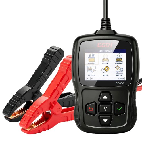 CGDI BD006 Car Battery Tester Rapidly Measure Cold-cranking Current Capability & State of Health(SoH) of Vehicle's Starting Battery Multiple language