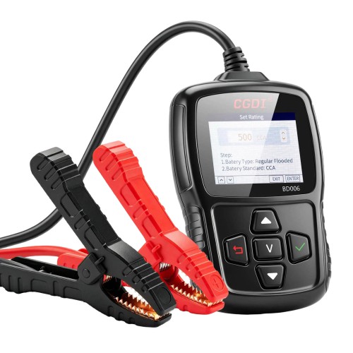 CGDI BD006 Car Battery Tester Rapidly Measure Cold-cranking Current Capability & State of Health(SoH) of Vehicle's Starting Battery Multiple language
