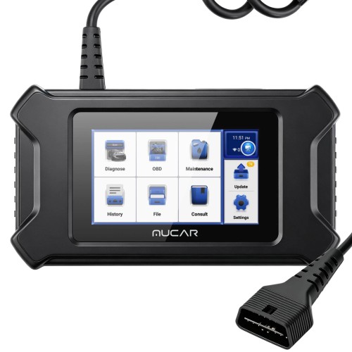 THINKCAR MUCAR CS6 Diagnostic Scanner Supports 6 System Diagnoses, 7 Reset Services, Full OBD2 Functions