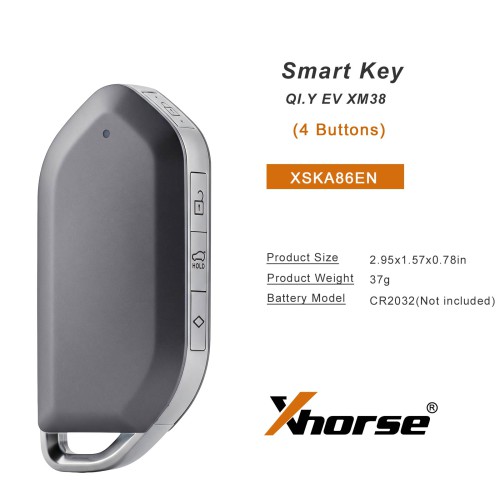 XHORSE XSKA86EN Basalt Gray or XSKA85EN Pearl White 4 Buttons XM38 Smart Remote