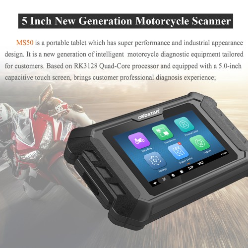 [US Ship] [Second-Handed] 90% New OBDSTAR MS50 Tablet standard version for Motorcycle/ Snowmobile/ ATV/ UTV