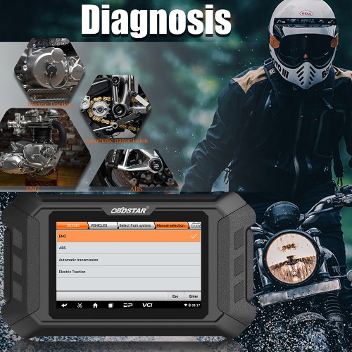[US Ship] [Second-Handed] 90% New OBDSTAR MS50 Tablet standard version for Motorcycle/ Snowmobile/ ATV/ UTV