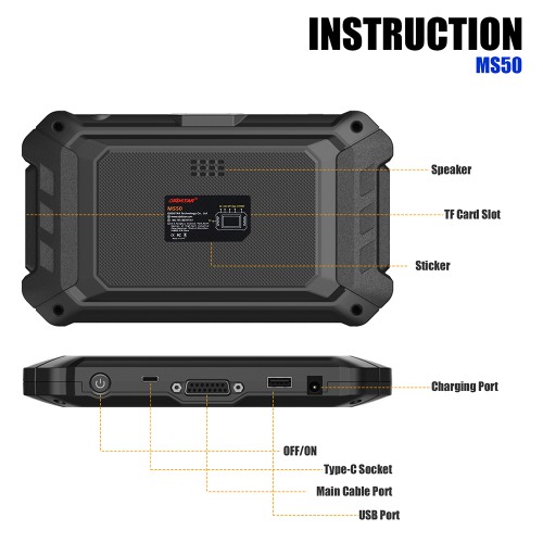 [US Ship] [Second-Handed] 90% New OBDSTAR MS50 Tablet standard version for Motorcycle/ Snowmobile/ ATV/ UTV
