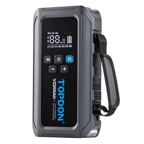 TOPDON V2200Air 2-in-1 2200 Peak Amp Jump Starter & Tire Inflator