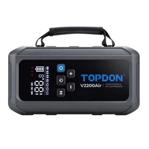 TOPDON V2200Air 2-in-1 2200 Peak Amp Jump Starter & Tire Inflator