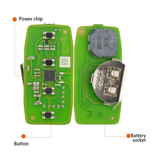5pcs/lot XHORSE XSBEZ2EN XM38 Smart Key 4 Buttons
