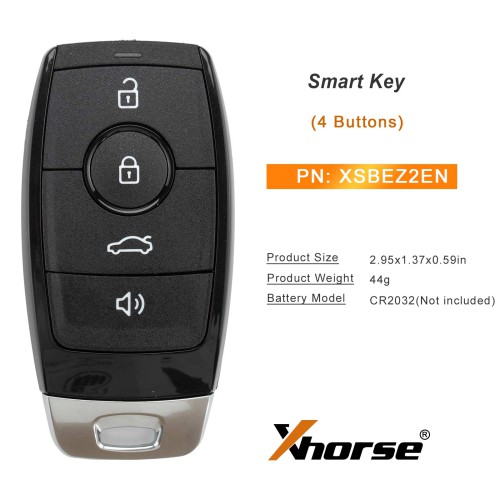 5pcs/lot XHORSE XSBEZ2EN XM38 Smart Key 4 Buttons