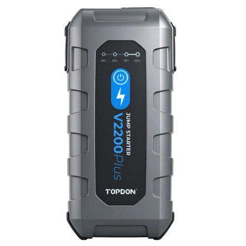 TOPDON Jump Starter V2200PLUS 2-in-1 Jump Pack & Battery Tester Offer 35 Jumps on A Full Charge