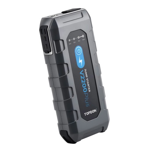 TOPDON Jump Starter V2200PLUS 2-in-1 Jump Pack & Battery Tester Offer 35 Jumps on A Full Charge