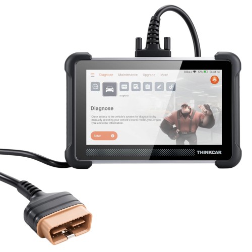 THINKSCAN 672 Diagnostic Scanner Supports CAN-FD Protocol IMMO Key Matching 28+ Reset Functions, Lifetime free update