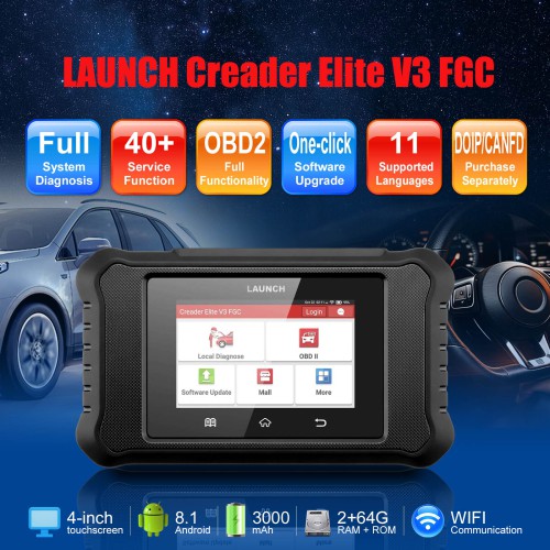 LAUNCH Creader Elite V3 FGC Passenger Car E-commerce Configuration