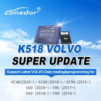 Lonsdor Volvo License for Latest XC40 XC60 XC90 S60 S90 V60 V90 Smart Key for K518ise/K518S