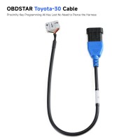 OBDSTAR Toyota-30 Cable 4A 8A-BA Proximity Key Programming All Key Lost No Need to Pierce the Harness