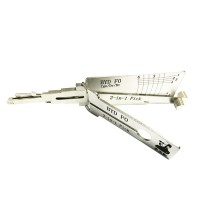 LISHI BYDF0 Flat Milling Tool 2-in-1 (6-CUT) BYDF0 Tool for BYD F0 - Ignition, Door, and Trunk Lock Pick and Decoder