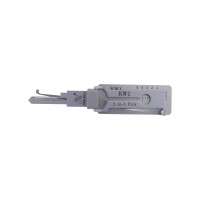 ABUDU KW1 Flat Milling Single Track Unlocking and Decoding 2-in-1 Tool, Tooth Depth (5-cut) IC CARD: 312
