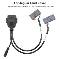[EU Ship] For Jaguar Land Rover Pre-2017 J-L-R Post-2017 KVM RFA 2-in-1 Communication Test Cable