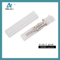 ABUDU TOY48 Ignition and Universal Door Lock Internal Mill 4-Track Pick and Decode 2-in-1 Tool, Tooth Depth (5-cut) IC CARD:872
