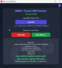 BMW DME Bench Unlock Software for GEN1 GEN2 S55 S58 B46 B48 B58 F & G Series and Toyota Supra A90