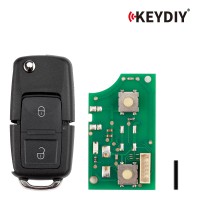 KEYDIY KD B01-2 Universal Flip Remote Key 2 Buttons for Volkswagen Type 5pcs/lot