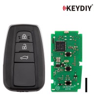 5pcs/lot KEYDIY KD TB36-3  for Toyota for Lexus Universal Smart Remote Key 3 Buttons With 8A Transponder