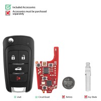 Xhorse XNBU21EN 2nd Generation Wireless Remote Key for Buick Type 5pcs/lot