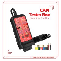 WOYO CTB007 CAN Tester Box/Pin Settings Diagnostic Tool/OBD Voltage Measurement /OBD2 16Pin Break out Box/Communication Detection