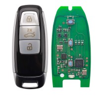 Keydiy FGB08 MQB49 5D Smart Key PCB with Silver Key Shell for VW Audi