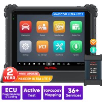 2026 Autel MaxiCOM Ultra Lite S Automotive Diagnostic Tool Support ECU Programming/Coding Topology Mapping and Guided Functions with Multi-language