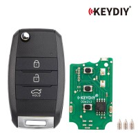 KEYDIY KD B19-3 Universal Flip Remote Key 3 Buttons for KIA Type 5pcs/lot