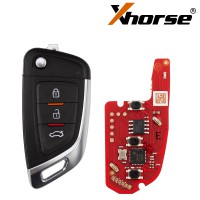 Xhorse XKKF05EN Knife Style 3 Buttons 2nd Generation Wire Remote Support Wireless Programming 5pcs/lot